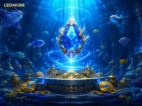 Ilustrasi aksi permainan memancing dalam Dragon Releases Fish